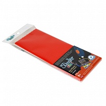 Эко-пластик к 3Д ручке 3DOODLER START, цвет красный, 24 шт.