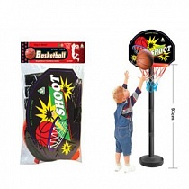 Набор для игры в баскетбол, высота кольца 93 см, диам.мяча 12 см, насос, пакет
