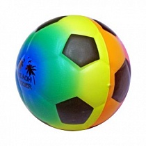 Мяч мягкий 6,35 см Футбол радужный