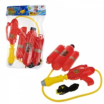 1toy Аквамания "Пожарная команда" вод. оружие с рюкзаком-ёмкостью (оружие 35х15 см, рюкзак 29х18 см,