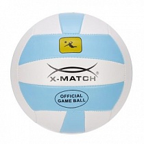 Мяч 56305 волейбольный X-Match 2 слоя, ПВХ, машин. сшив., резин. камера