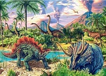Пазлы 120 Динозавры midi