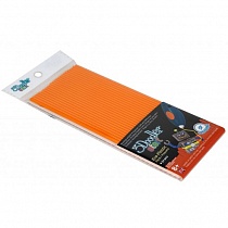 Эко-пластик к 3Д ручке 3DOODLER START, цвет оранжевый, 24 шт.