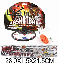 Набор для игры в баскетбол, щит 28х21,5 см, мяч