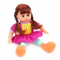 Кукла м/н 30 см, в фиолетовом платьице, пакет