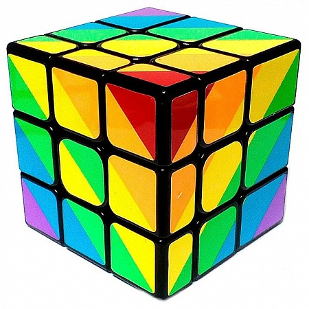 Головоломка Куб радужный, 5,6*5,6*5,6 см, кор.