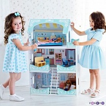 Кукольный домик Вивьен Бэль1, для кукол до 30 см (7 предметов мебели и интерьера)