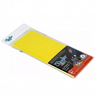 Эко-пластик к 3Д ручке 3DOODLER START, цвет желтый 24 шт.