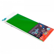 Эко-пластик к 3Д ручке 3DOODLER START, цвет зеленый, 24 шт.